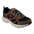 Brown-Black - Front - Skechers Mens Oak Canyon Sunfair Suede Relaxed Fit Trainers