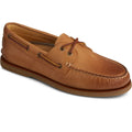 Tan - Front - Sperry Mens Gold Cup Authentic Original Leather Boat Shoes