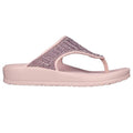 Mauve - Back - Skechers Womens-Ladies Cali Breeze 2.0 Love Glimmer Sandals