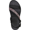 Black - Pack Shot - Skechers Womens-Ladies Beachy Sunrise Reggae-Lite Sandals