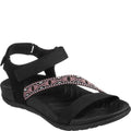 Black - Front - Skechers Womens-Ladies Beachy Sunrise Reggae-Lite Sandals