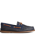 Navy - Lifestyle - Sperry Mens Authentic Original Tumbled Leather Boat Shoes