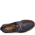 Navy - Pack Shot - Sperry Mens Authentic Original Tumbled Leather Boat Shoes