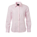 Light Pink - Front - James and Nicholson Womens-Ladies Long Sleeve Poplin Shirt