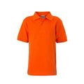 Dark Orange - Front - James And Nicholson Childrens-Kids Classic Polo