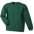 Dark Green - Front - James and Nicholson Unisex Open Hem Sweatshirt