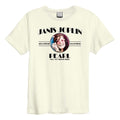 Vintage White-Black - Front - Amplified Mens 50th Anniversary Janis Joplin T-Shirt