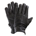 Black - Front - FLOSO Mens Thinsulate Lined Genuine Leather Gloves (3M 40g)