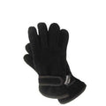 Black - Back - FLOSO Childrens-Kids Thermal Thinsulate Fleece Gloves With Palm Grip (3M 40g)