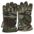 Green Camouflage - Front - Childrens Boys Camouflage Thinsulate Thermal Winter Gloves (3M 40g)