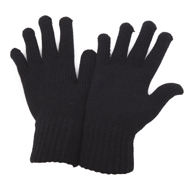 Black - Front - CLEARANCE - Womens-Ladies Winter Gloves