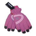 Pink - Back - Floso Ladies-Womens Thinsulate Extra Warm Thermal Padded Winter-Ski Gloves With Palm Grip (3M 40g)