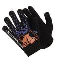 Design 3 - Front - Boys Black Winter Magic Gloves With Rubber Print