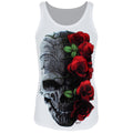 White - Front - Requiem Collective Ladies-Womens Immortal Bloom Sub Tank