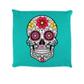 Turquoise - Front - Grindstore Sugar Skull Cushion