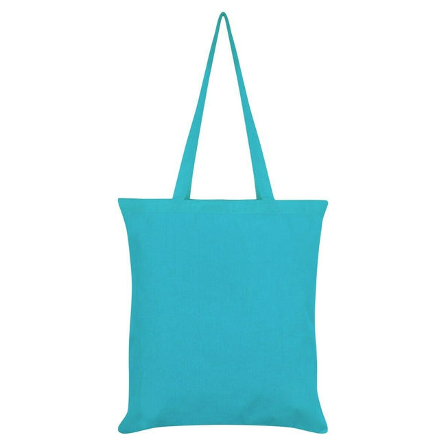 Azure Blue - Back - Grindstore The Happy Librarian Tote Bag