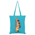 Azure Blue - Front - Grindstore The Happy Librarian Tote Bag