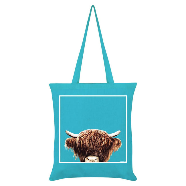Blue - Front - Inquisitive Creatures Highland Tote Bag