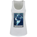 White - Front - Deadly Tarot Womens-Ladies The High Priestess Felis Floaty Vest Top