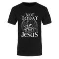 Black-White - Front - Grindstore Mens Not Today Jesus T-Shirt