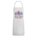 White-Pink-Blue - Front - Grindstore Unisex Adult What Would Prue Do Full Apron