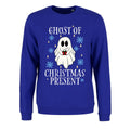 Royal Blue - Front - Grindstore Womens-Ladies Ghost Of Christmas Present Jumper