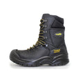 Black - Side - Grisport Mens Combat Waxy Leather Safety Boots