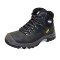 Black - Close up - Grisport Mens Workmate Waxy Leather Safety Boots