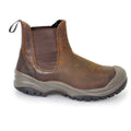 Brown - Back - Grisport Mens Waxy Leather Safety Boots