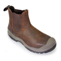 Brown - Lifestyle - Grisport Mens Waxy Leather Safety Boots