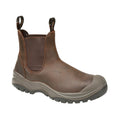 Brown - Front - Grisport Mens Waxy Leather Safety Boots