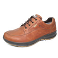 Tan - Close up - Grisport Mens Livingston Leather Walking Shoes