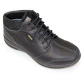 Black - Front - Grisport Mens Lomond Leather Walking Shoes