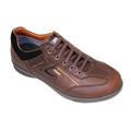 Brown - Front - Grisport Mens Arran Leather Walking Shoes
