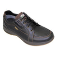 Black - Front - Grisport Mens Ayr Leather Walking Shoes