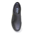 Black - Side - Grisport Mens Melrose Waxy Leather Walking Shoes