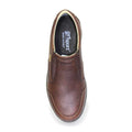 Brown - Side - Grisport Mens Melrose Waxy Leather Walking Shoes
