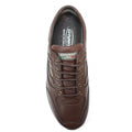Brown - Side - Grisport Mens Airwalker Leather Walking Shoes