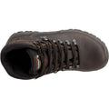 Brown - Pack Shot - Grisport Childrens-Kids Everest Waxy Leather Walking Boots