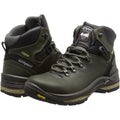 Green - Close up - Grisport Unisex Adult Saracen Waxy Leather Walking Boots