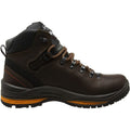 Brown - Back - Grisport Unisex Adult Saracen Waxy Leather Walking Boots