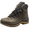 Tan-Black - Front - Grisport Unisex Adult Aztec Waxy Leather Wide Walking Boots