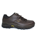 Brown - Back - Grisport Mens Dartmoor Waxy Leather Walking Shoes