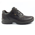 Brown - Back - Grisport Mens Exmoor Waxy Leather Walking Shoes