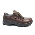 Brown - Back - Grisport Mens Kielder Grain Leather Walking Shoes