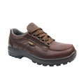 Brown - Front - Grisport Mens Kielder Grain Leather Walking Shoes