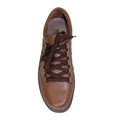 Brown - Side - Grisport Mens Modena Leather Walking Shoes