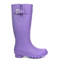 Purple - Back - Lunar Womens-Ladies Largo Rubber Wellington Boots