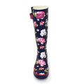 Blue-White-Pink - Close up - Lunar Womens-Ladies Floral Wellington Boots