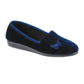 Navy - Front - Lunar Womens-Ladies Butterfly Slippers
